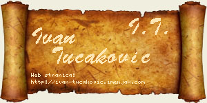 Ivan Tucaković vizit kartica